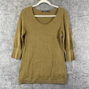 Peruvian Connection Sweater XS Green Pima Cotton Knit Made In Peru